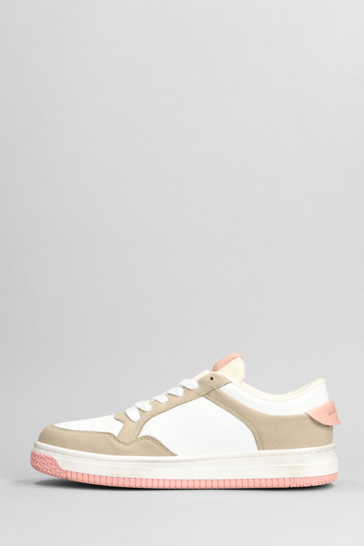 Shop Philippe Model Lyon Sneakers In White Suede And Leather