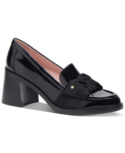 Shop Kate Spade Women's Leandra Slip-on Embellished Loafer Pumps In Black