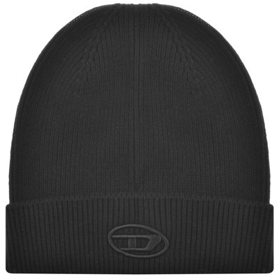 Shop Diesel K Coder Fully Beanie Hat Black