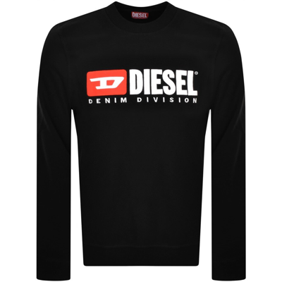 Shop Diesel S Ginn Logo Sweatshirt Black