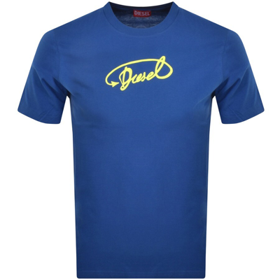 Shop Diesel T Diegor L11 T Shirt Blue