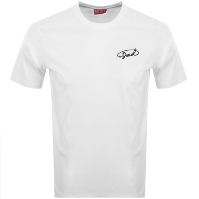 Shop Diesel T Diegor L13 T Shirt White