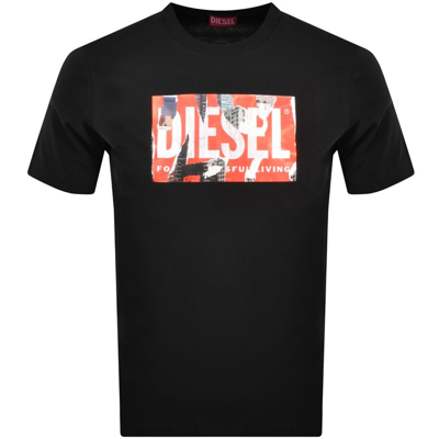 Shop Diesel T Just L13 T Shirt Black