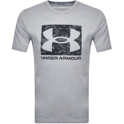 Shop Under Armour Abc Camouflage Logo T Shirt Grey