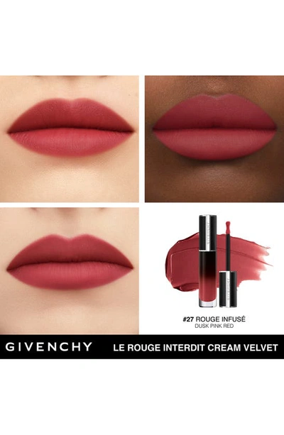 Shop Givenchy Le Rouge Interdit Cream Velvet Lipstick In N27