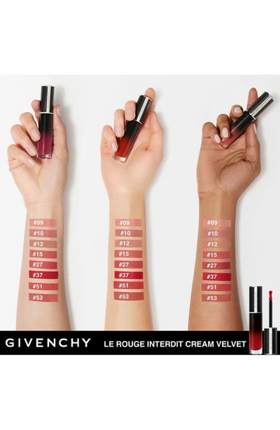 Shop Givenchy Le Rouge Interdit Cream Velvet Lipstick In N27