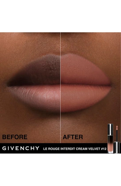 Givenchy Le Rouge Interdit Cream Velvet Lipstick In N12