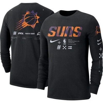 Shop Nike Black Phoenix Suns Essential Air Traffic Control Long Sleeve T-shirt