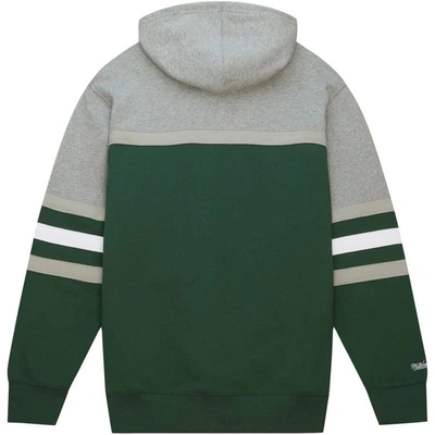 Shop Mitchell & Ness Green Michigan State Spartans Head Coach Pullover Hoodie