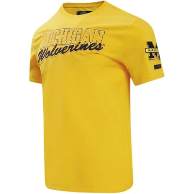 Shop Pro Standard Maize Michigan Wolverines Classic T-shirt
