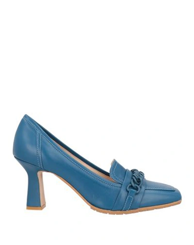 Shop Chiarini Bologna Woman Loafers Pastel Blue Size 9 Soft Leather