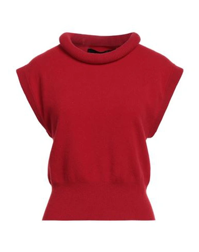 Shop Federica Tosi Woman Sweater Red Size 4 Wool, Cashmere, Polyamide