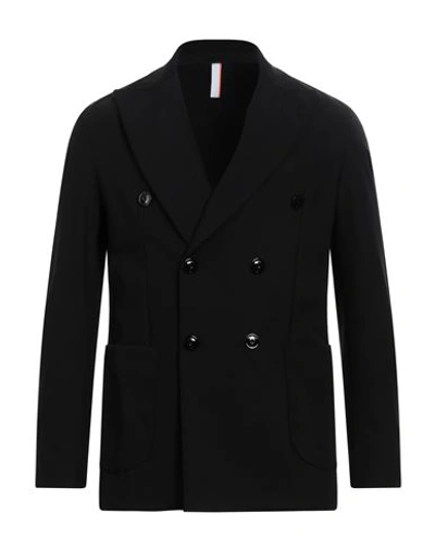 Shop Pmds Premium Mood Denim Superior Man Blazer Black Size Xxl Polyamide, Elastane