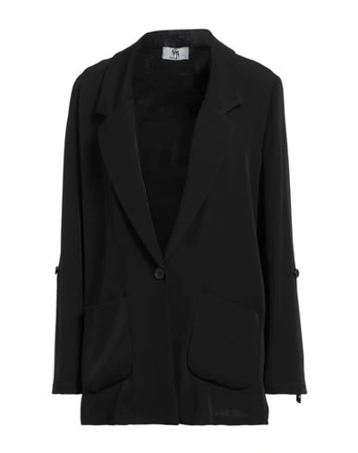 Shop Gai Mattiolo Woman Blazer Black Size 4 Polyester, Elastane