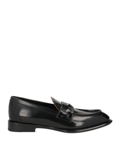 Shop Alexander Mcqueen Man Loafers Black Size 8 Soft Leather
