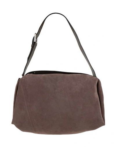 Shop Gianni Chiarini Woman Shoulder Bag Khaki Size - Soft Leather In Beige