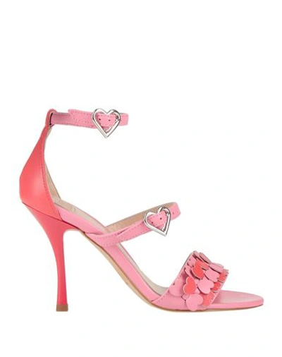 Shop Blugirl Blumarine Woman Sandals Pink Size 10 Soft Leather