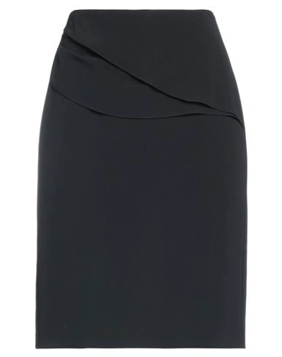 Shop Emporio Armani Woman Mini Skirt Midnight Blue Size 4 Viscose, Acetate, Elastane