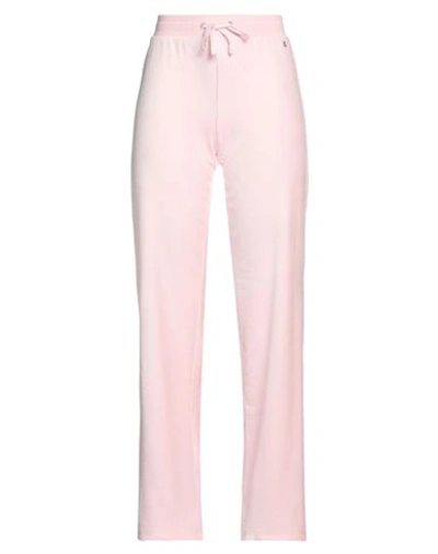 Shop Guess Woman Pants Pink Size Xs Cotton, Polyester
