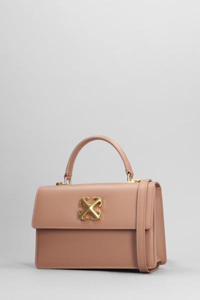 Shop Off-white Jitney 1.4 Hand Bag In Rose-pink Leather
