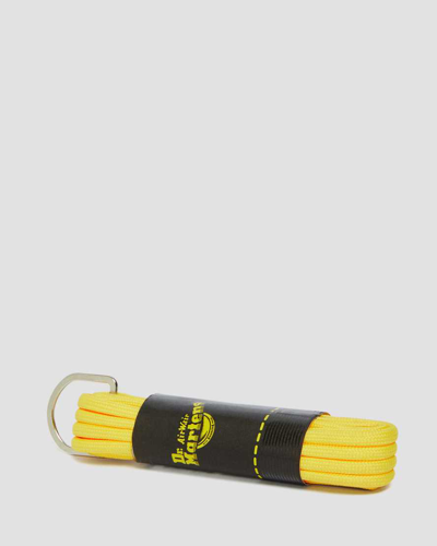 Shop Dr. Martens' 55 Inch Round Shoe Laces (8-10 Eye) In Yellow