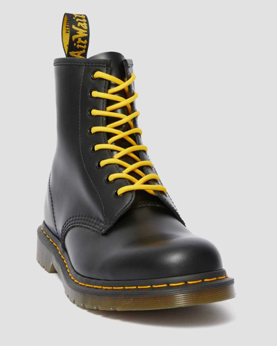 Shop Dr. Martens' 55 Inch Round Shoe Laces (8-10 Eye) In Yellow