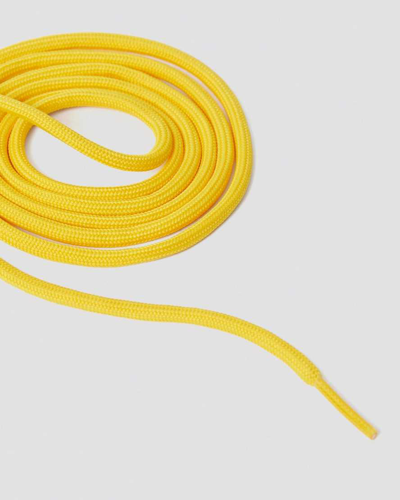 Shop Dr. Martens' 55 Inch Round Shoe Laces (8-10 Eye) In Yellow