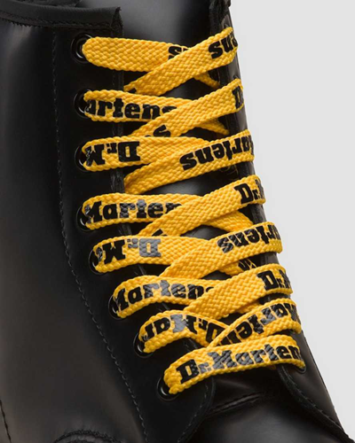 Shop Dr. Martens' 55 Inch Flat Shoe Laces (8-10 Eye) In Black