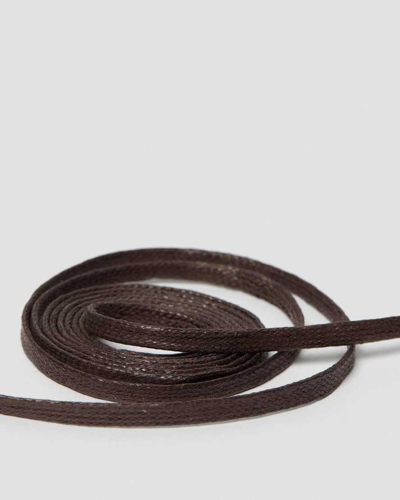 Dr. Martens' 55 Inch Waxed Flat Shoe Laces (8-10 Eye) In Brown