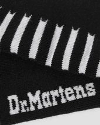 Shop Dr. Martens' Double Doc Cotton Blend Socks In Black,white