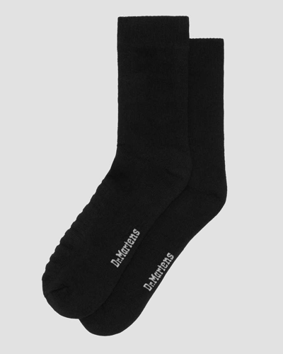 Shop Dr. Martens' Double Doc Cotton Blend Socks In Black