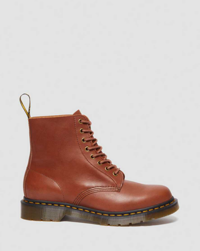 Dr. Martens' 1460 Pascal Carrara Leather Lace Up Boots In Bräunen/braun