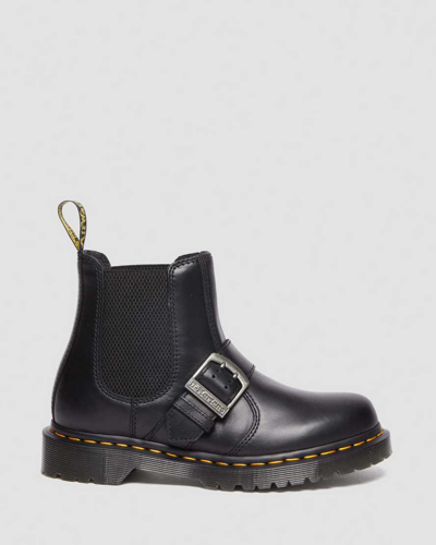 Shop Dr. Martens' 2976 Buckle Pull Up Leather Chelsea Boots In Black