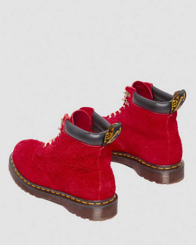 Shop Dr. Martens' 939 Ben Suede Padded Collar Lace Up Boots In Rot