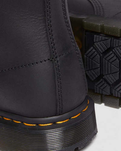 Dr. Martens Crewson Nubuck Leather Casual Boots Size 13.0 In Black