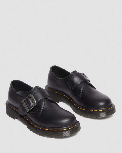 Shop Dr. Martens' 1461 Buckle Pull Up Leather Oxford Shoes In Black
