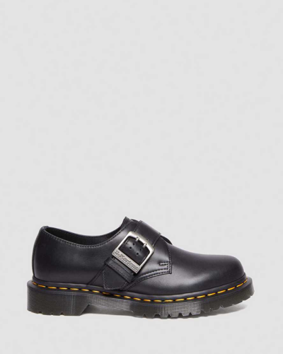 Shop Dr. Martens' 1461 Buckle Pull Up Leather Oxford Shoes In Black