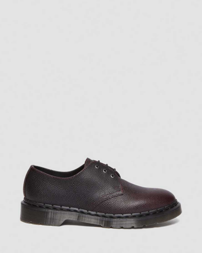 Shop Dr. Martens' 1461 Pebble Grain Leather Oxford Shoes In Red