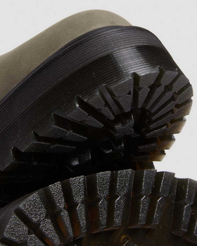 Shop Dr. Martens' Jadon Boot Milled Nubuck Platforms In Grau