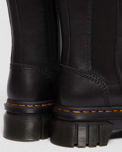 Dr. Martens' Dr. Martens Audrick Leather Platform Chelsea Boots In Schwarz