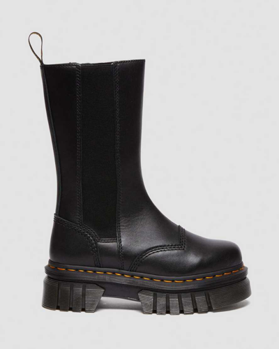 Dr. Martens' Dr. Martens Audrick Leather Platform Chelsea Boots In Schwarz