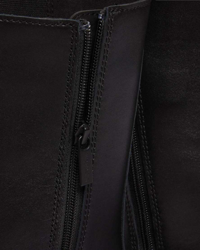 Dr. Martens' Dr. Martens Audrick Leather Platform Chelsea Boots In Schwarz