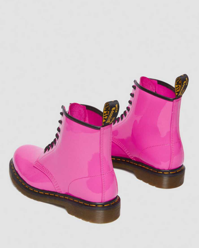 Shop Dr. Martens' 1460 Women's Patent Leather Lace Up Boots In Pink
