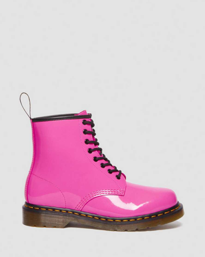 Shop Dr. Martens' 1460 Women's Patent Leather Lace Up Boots In Pink