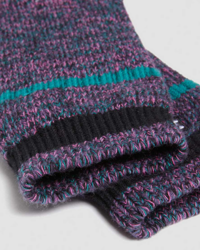 Shop Dr. Martens' Marl Organic Socks In Purple,black