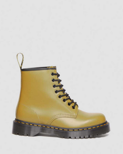 Dr. Martens' 1460 Bex Smooth Leather Lace Up Boots In Green,tan