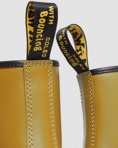 Dr. Martens' 1460 Bex Smooth Leather Lace Up Boots In Green,tan