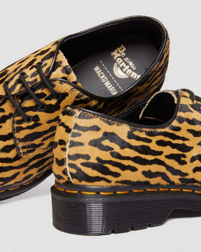 Shop Dr. Martens' Herren 1461 Hair-on Wacko Maria Schuhe In Schwarz/leopard/bräunen