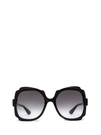 Shop Gucci Eyewear Square Frame Sunglasses In Black