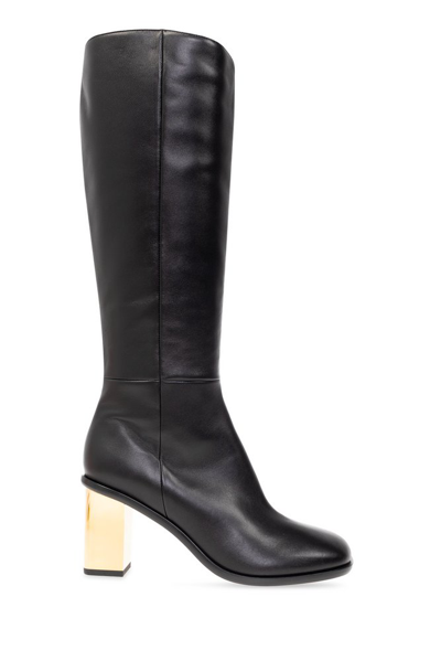 Shop Chloé Rebecca Heeled Boots In Black
